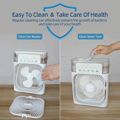 Portable Air Conditioner Fan - Rechargeable Mist Fan