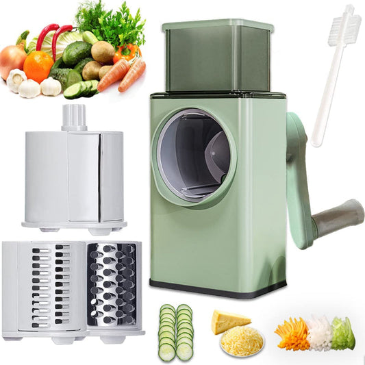 4 in 1 Multi-Function Vegetable Cutter - Slicer with Stainless Steel Blades